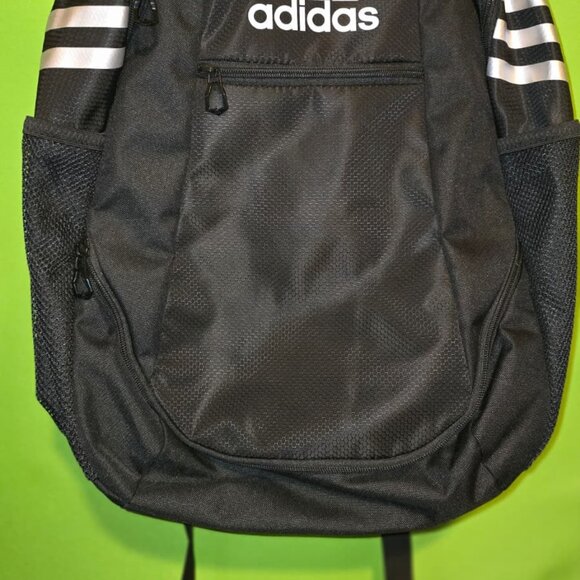 Adidas Classic Backpack Black w/ Neon Green Interior | New No Tags - Picture 3 of 11
